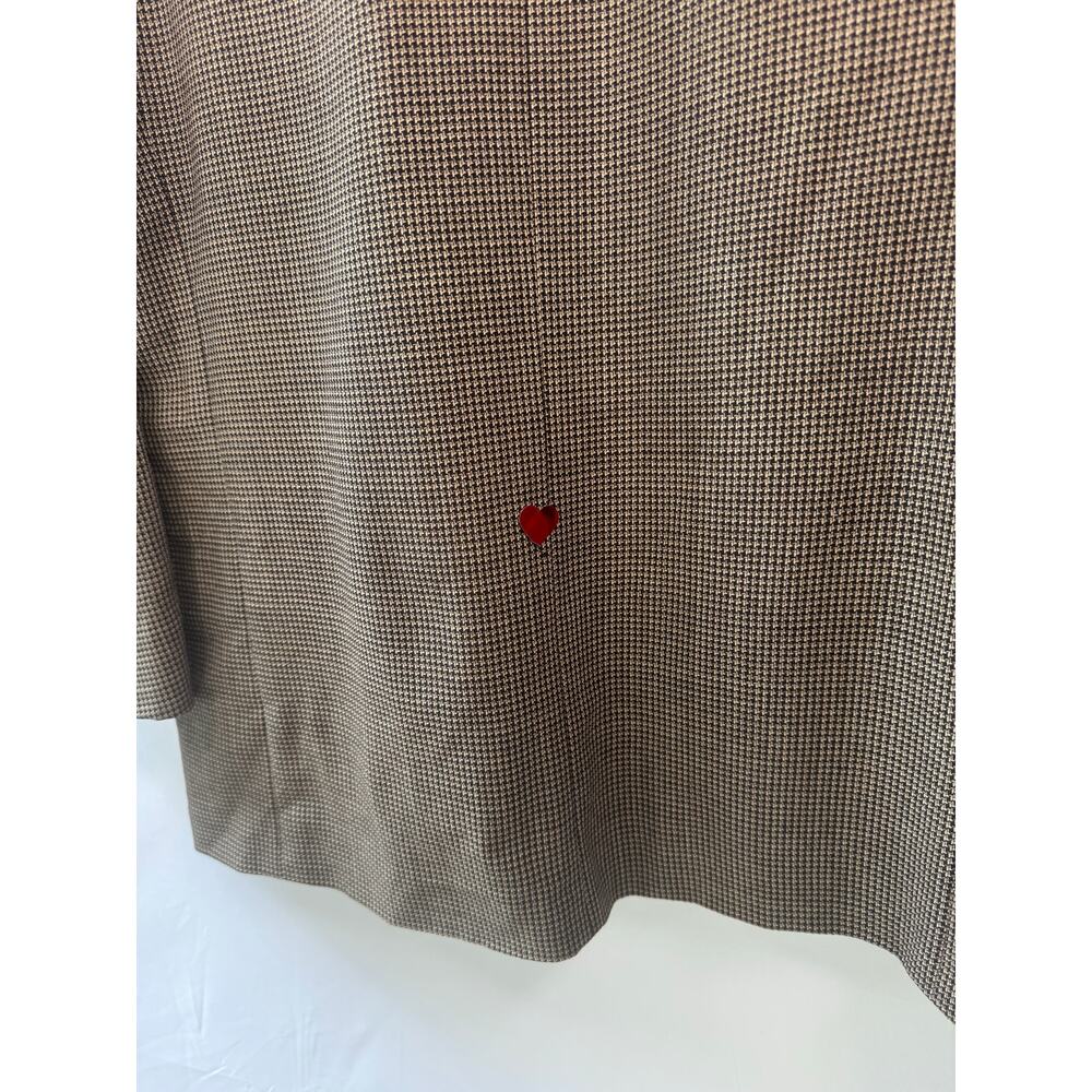 Oscar De La Renta Mens 44R Blazer Brown Houndstooth Sport Coat Classic 2-Button - Picture 7 of 8